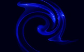 Картинка blue twirl 3, синие, неоновые, дизайн, вращение