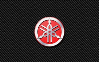 Картинка yamaha, yamaha carbon, логотипы, мотоциклы, карбон, эмблемы, ямаха, значок