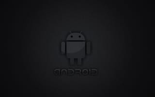 Картинка android, black android, черные, андроид