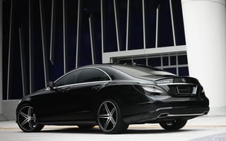 Картинка mercedes, cls550, черные, машины, мерседес, зверь