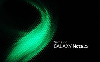 Картинка galaxy, glassy, note3, samsung, логотипы, галактика, зеленые, самсунг
