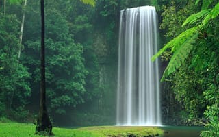 Картинка 2880x2560, g3, lg, beautiful waterfall, прекрасные, водопад
