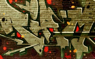 Картинка стена, рисунки, граффити, здания