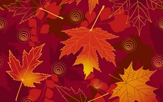 Картинка leafy, шаблон, осень, листья, сезон