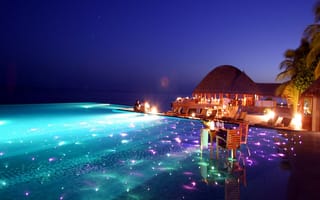 Картинка 2160x1920, tropical night, ночь, тропические