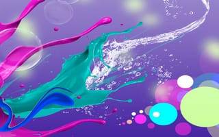 Картинка abstract2, синие, аква