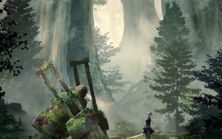 Картинка 2b, automata, nier