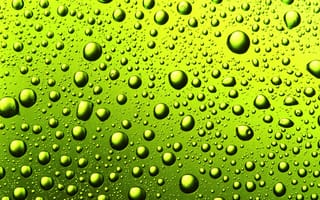 Картинка abstract waterdrops, bavkground, lime green, lime drops, абстрактные, зеленые, капли, капли воды, лайм
