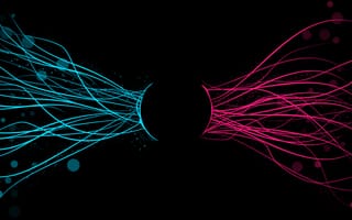 Картинка черные, синие, красые, темные, фиолетовые, круги