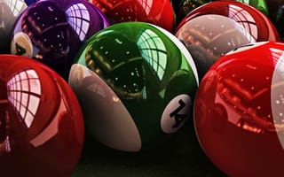 Картинка 3d, billiards, pool, billiard, 3д, мяч, сфера