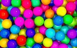 Картинка colorful balls, красочные, цветные, радуга, шары, сфера