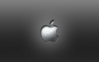 Картинка apple, mac, логотипы, эпл, металл, карбон, стальные, волокно