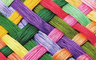 Картинка art, skill, wool, woolen art, абстрактные, крутые, дизайн, арт, цветные, волна