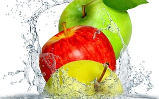 Картинка appel, apple, вода, эпл, лучшие, брызги, фрукты