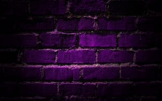 Картинка purple brick wall, фиолетовые, стена, кирпичи