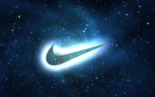 Картинка nike, синие, крутые, логотипы, космос, спорт, найк, спортивные, яркие