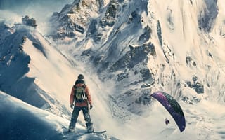 Картинка playstation, snowboarding, steep, xbox, снег, спортивные, майкрософт