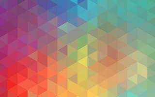 Картинка xperia, tri flat color, абстрактные, цветные, плоские, кубы