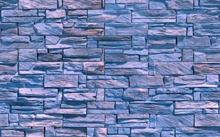 Картинка natural light blue, wall stones bricks, natural blue wall, синие, свет, стена, естественные, камни, кирпичи