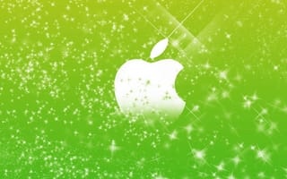 Картинка apple, glitters, hd, mac, новый, логотипы, зеленые, эпл
