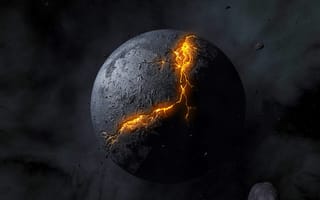 Картинка dark planet, абстрактные, темные, планета