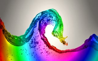 Картинка colorful water, абстрактные, красочные, вода