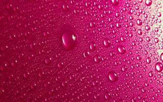 Картинка pink water drops hd, water drops hd, абстрактные, розовые, вода, капли