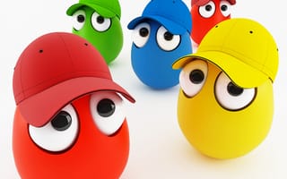 Картинка 3 d eggs, cute colorful, 3d, милые, красочные, 3д, яйца