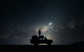 Картинка gaze, природа, темные, ночь, звезды, взгляд, вид, вечер, чудо, живописные