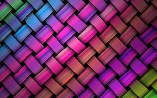 Картинка weave by marika, абстрактные, красочные, полосы, твист, плести