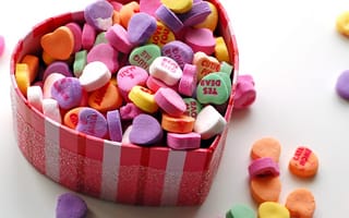 Картинка valentine hearts, сердце, валентинка, конфеты