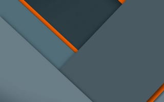 Картинка android, lollipop, дизайн, андроид, оранжевые, серые, серебряные, материал