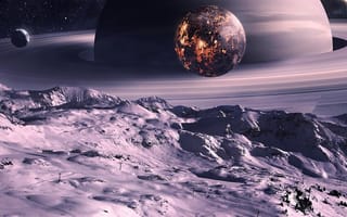 Картинка galaxy, planeta, галактика, вселенная, космос