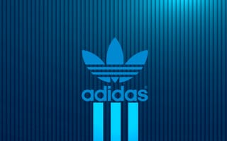 Картинка adidas, синие, логотипы, адидас, сияние