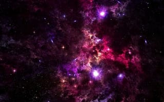 Картинка galaxy, галактика, небо, космос, звезда, облака, звездное