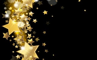 Картинка pattermgold, абстрактные, звезды, золотые, векторные, блестящие