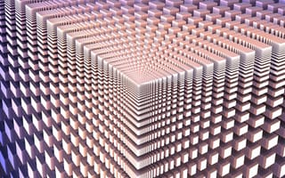 Картинка 3d, абстрактные, 3д, фрактал, квадратные, куб, коробка