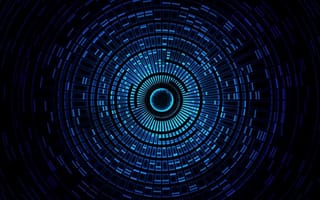 Картинка синие, технологии, туннель