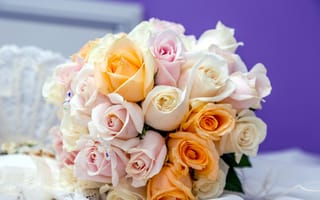 Картинка розы, свадебный, букет