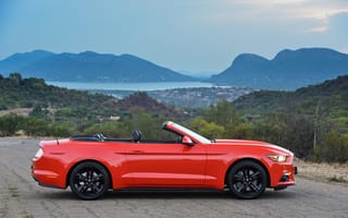 Картинка ford, mustang, za-spec, 2015г, convertible, ecoboost