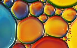 Картинка масло, воздух, вода, пузырьки, текстура
