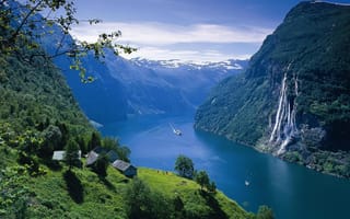 Картинка пейзаж, фьорд, норвегия