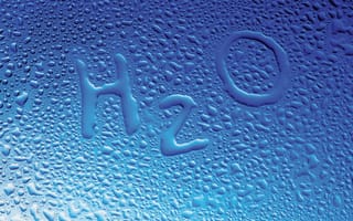 Картинка H2O, голубой, вода