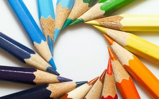 Картинка карандаши, цвет