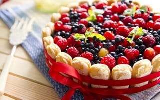 Картинка пирог, ягоды