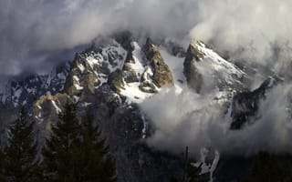 Картинка горы, снег