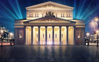 Картинка большой театр, россия, город, москва, архитектура
