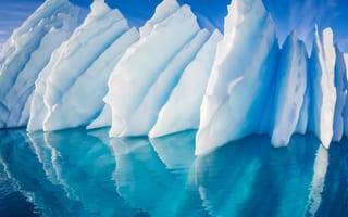 Картинка природа, лёд, антарктида, море, айсберг