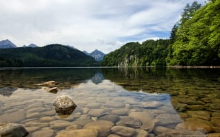 Картинка природа, озеро, горы, лес