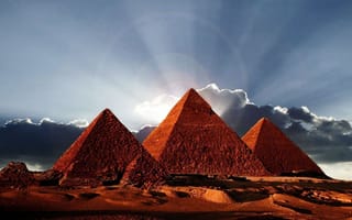 Картинка египет, луч, пирамида